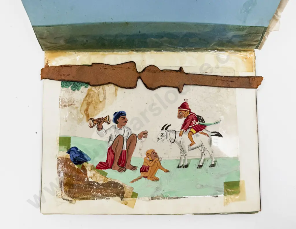 Early C19th Album of Miniature Painting of Indian Life Image 1++
