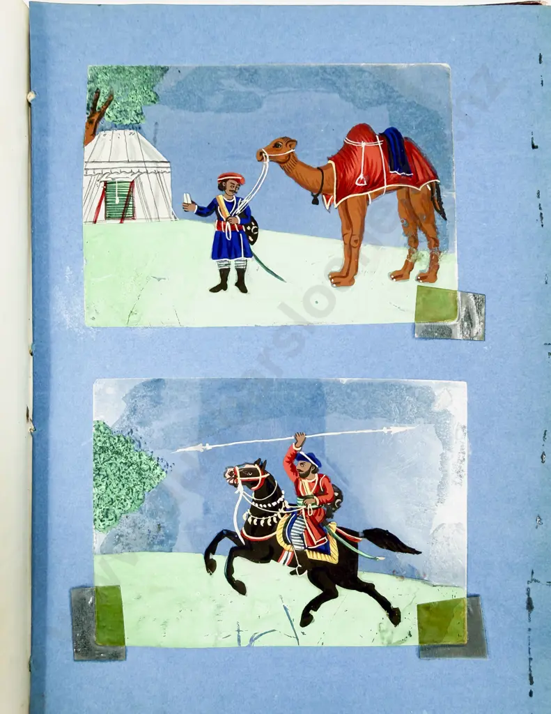 Early C19th Album of Miniature Painting of Indian Life Image 1++