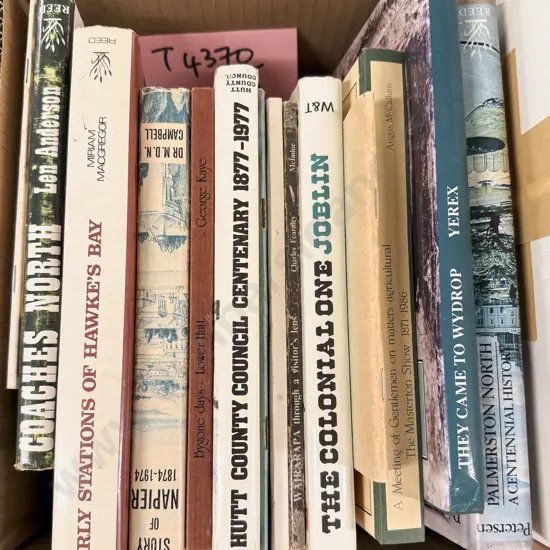 Quantity Assorted Regional Histories - Wellington & Surrounds