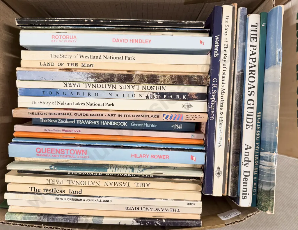 Quantity Assorted National Park & Tramping Guide Books Image 1++
