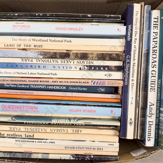 Quantity Assorted National Park & Tramping Guide Books