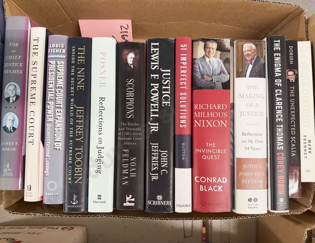 Box Quantity Assorted US Political & Legal Volumes Image 1++