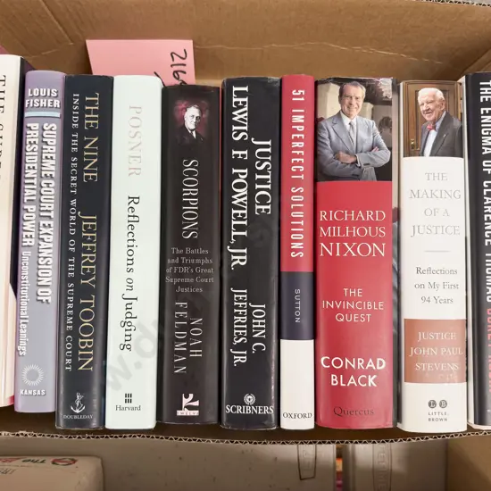 Box Quantity Assorted US Political & Legal Volumes