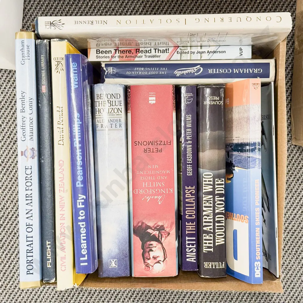 Box of Assorted Books Aircraft Interest Image 1++