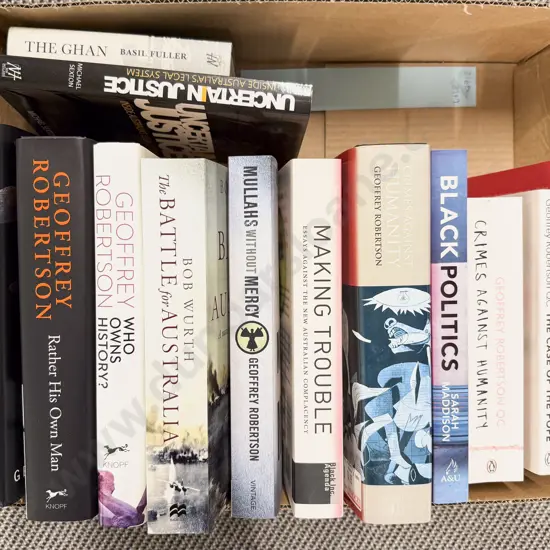 Box Quantity Assorted Australian Political & Legal Interest