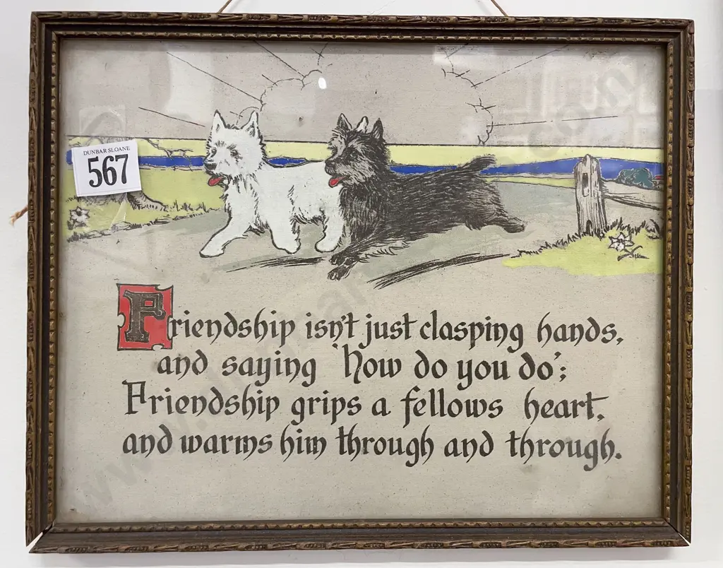 Circa 1930's Hand Coloured Print Image 1++