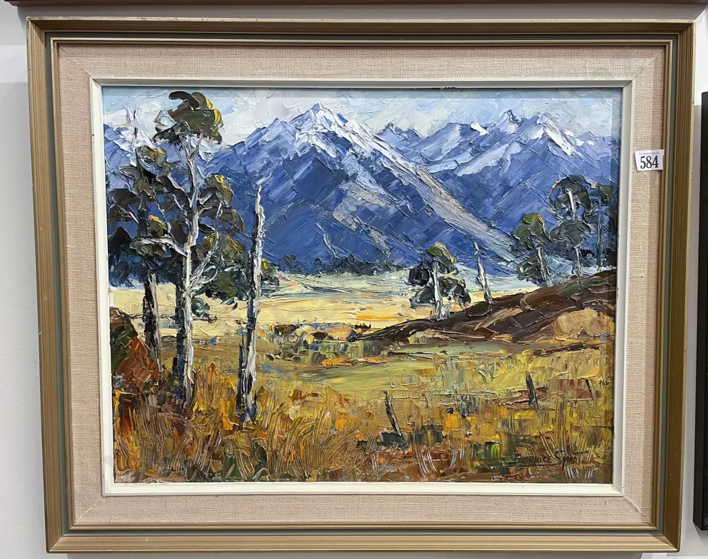 Bernice Smart - "South of Fox Glacier" - Oil on Board Image 1++