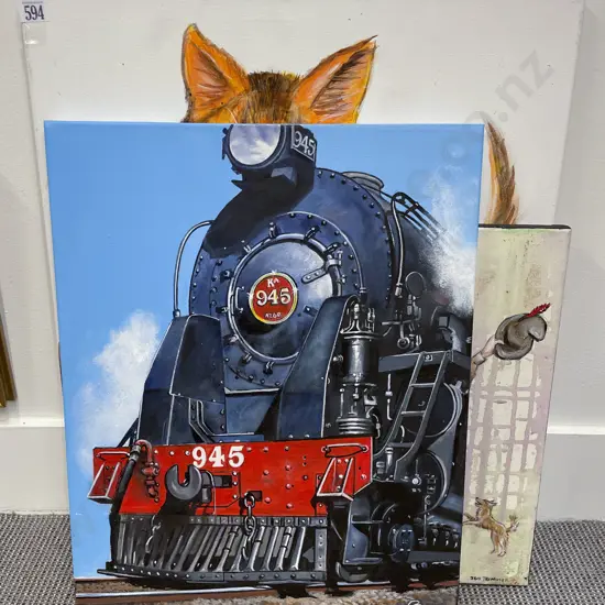 John Regan - "KA 945" - Acrylic on Canvas and Two Others