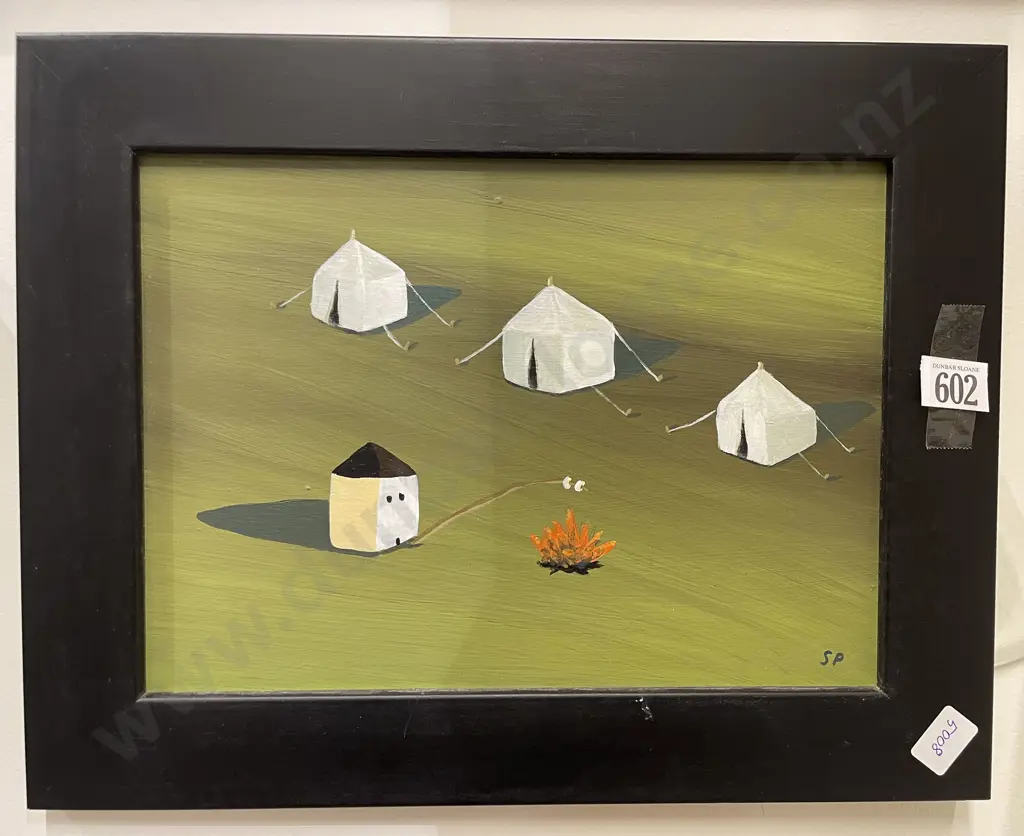 Sally Papps - "Camp as a Row of Tents" - Acrylic on Board Image 1++