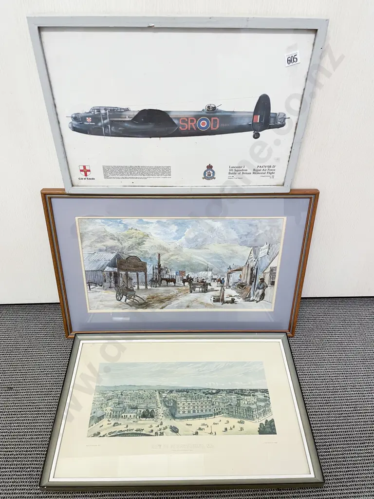 Three Assorted Framed Prints Image 1++