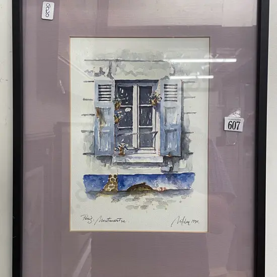 Unknown Artist - "Paris Montmatre"" - Watercolour & Ink