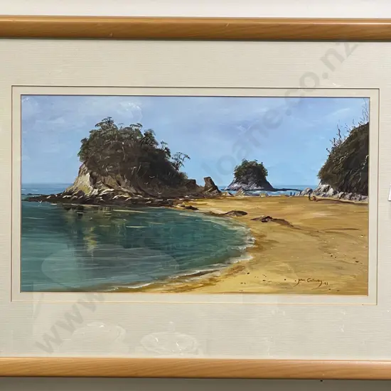 John Gatenby - "Little Kaiteriteri" - Acrylic on Paper