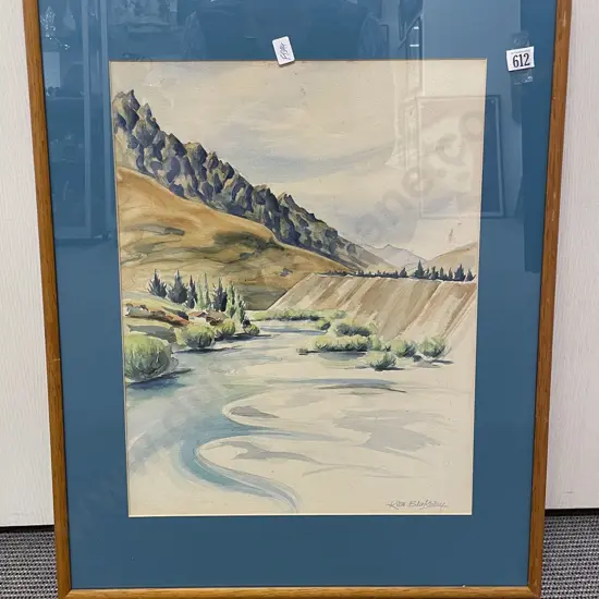 Rita Blakeley - "Winding River" - Watercolour