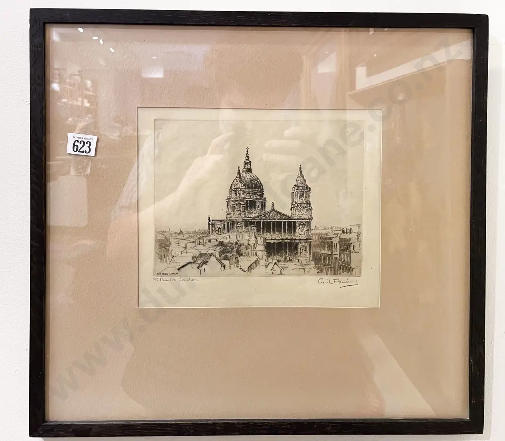 Cyril Fleming - "St Pauls London" - Etching Image 1++