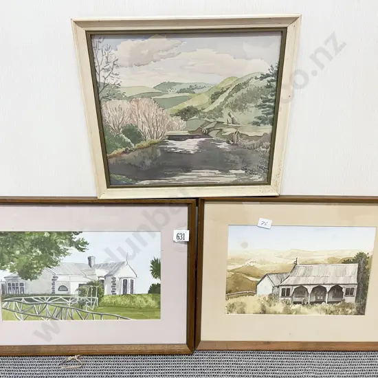 Three Assorted Framed Watercolours