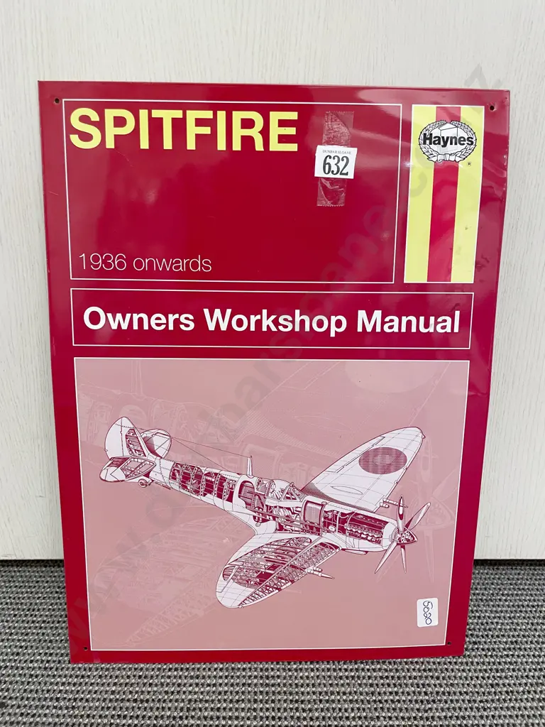 Haynes Spitfire Tin Sign Image 1++