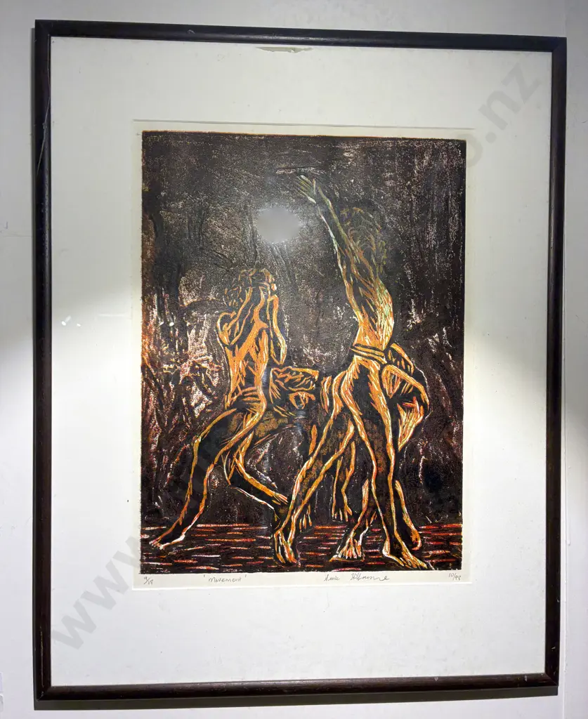 Susie Hilbourne - "Movement" - Linocut Image 1++