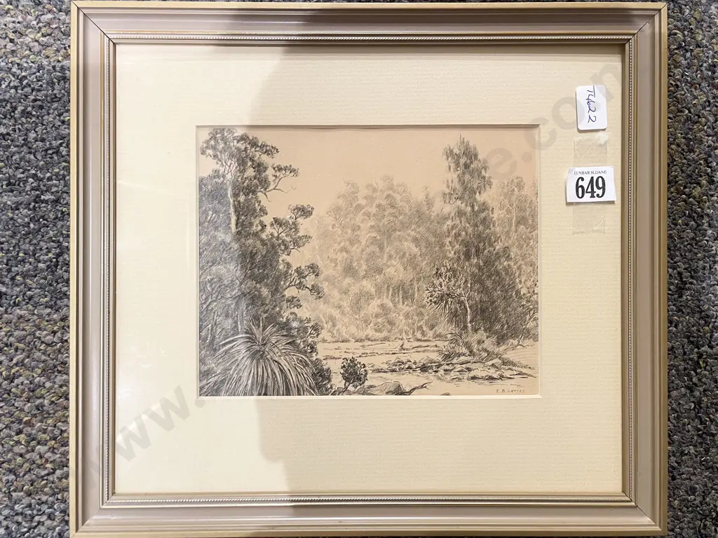 Small E.B. Lattey Pencil Sketch Image 1++