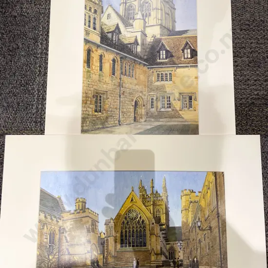 Two Unframed Architectural Study Prints