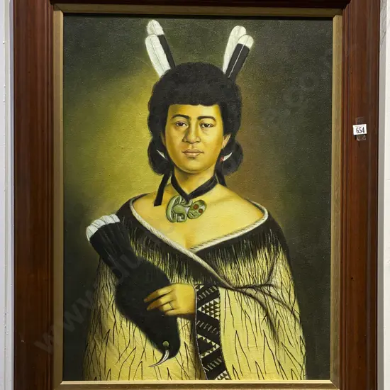 Signed SRI.ONG - Portrait - Oil on Canvas