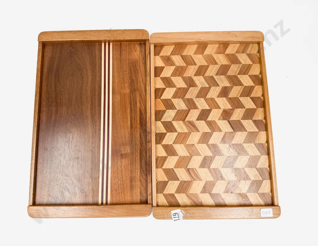 Two Native Timber Trays Image 1++