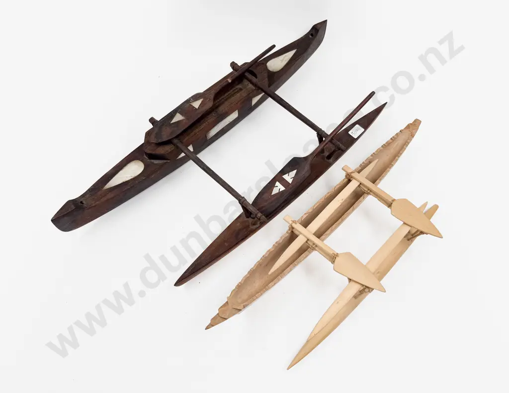 MOP Inlaid Outrigger Canoe & Other Image 1++