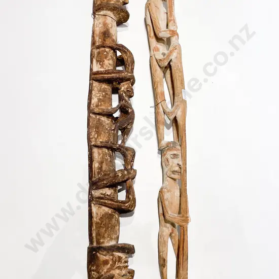 Two PNG Figural Carvings