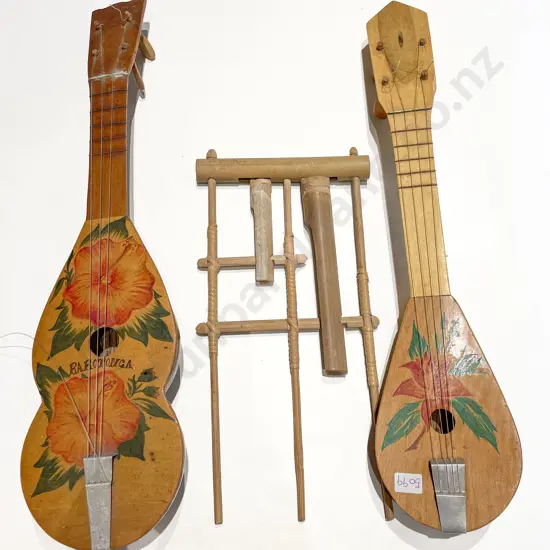 Two Tourist Ware Ukeleles & Other Musical Instrument