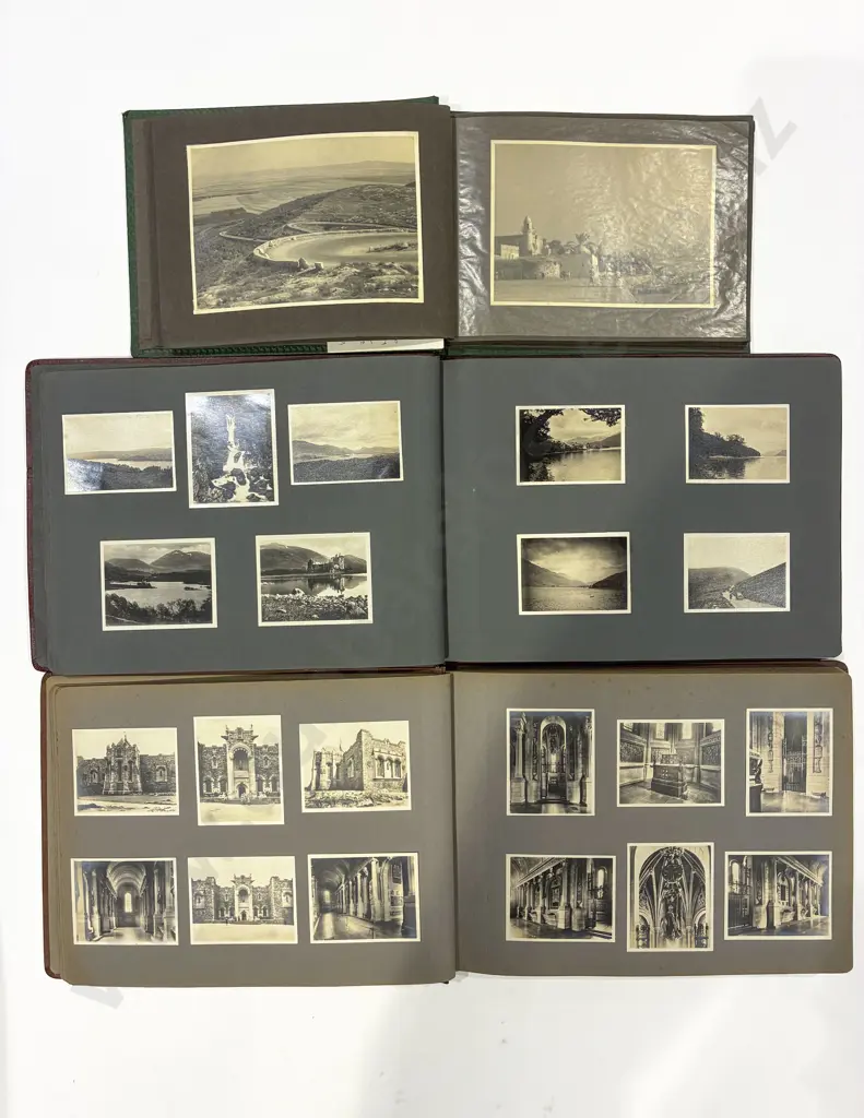 Three Assorted Vintage Black & White Photo Albums Image 1++