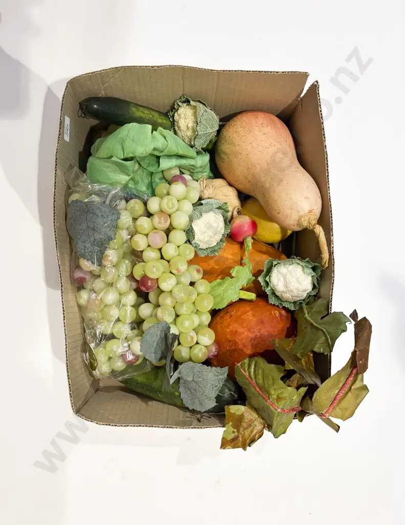 Box Qty of Assorted Faux Fruit & Vegetables Image 1++