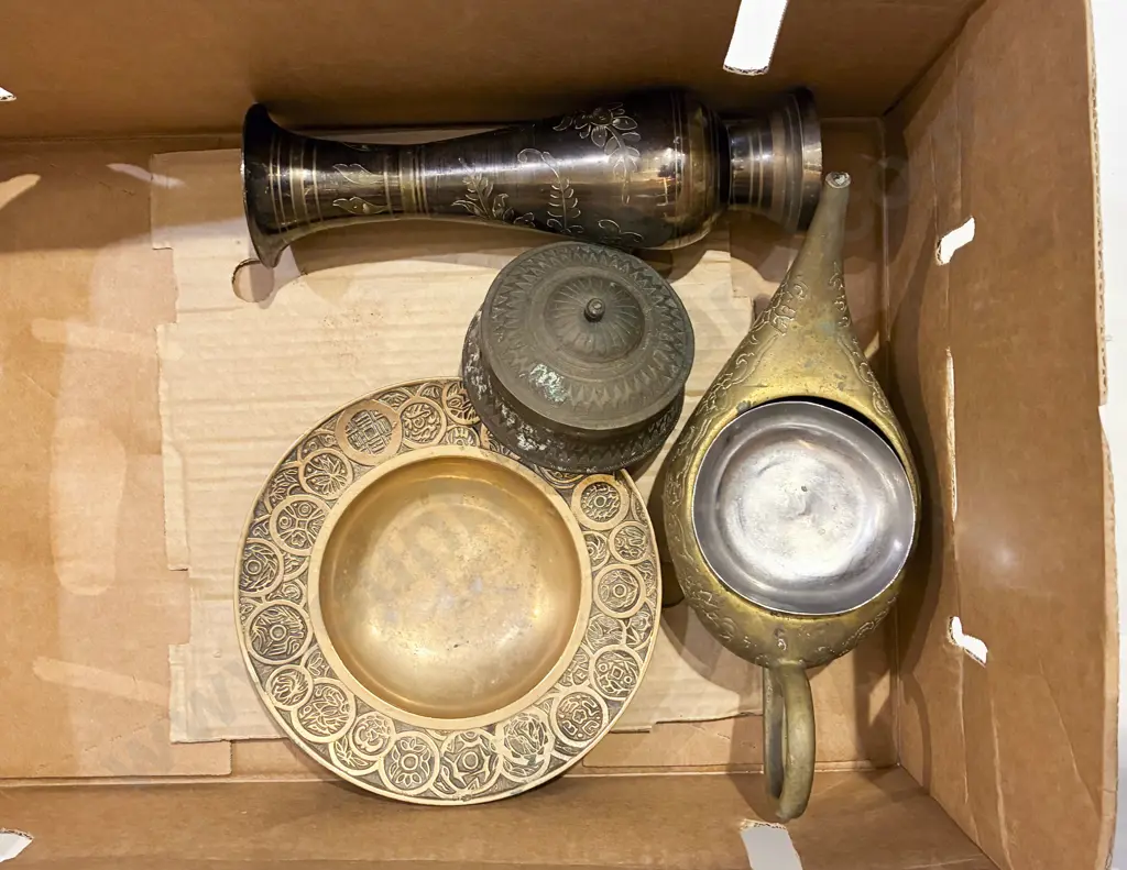 Box Qty of Assorted Metal Ware Image 1++