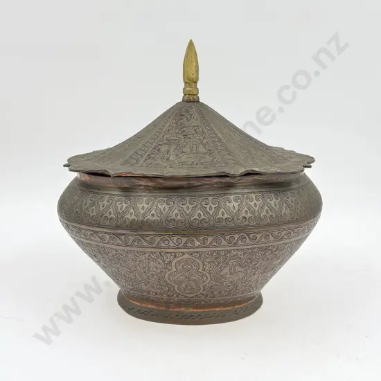 Box Qty of Assorted Metal Ware