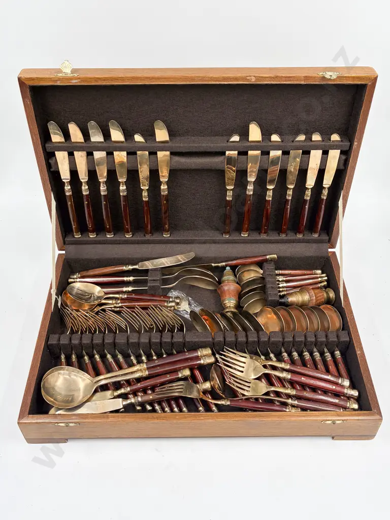 Canteen of Thai Brass Cutlery Image 1++