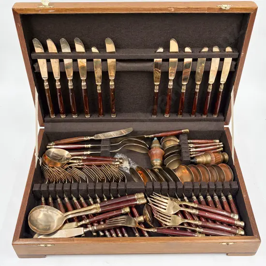 Canteen of Thai Brass Cutlery