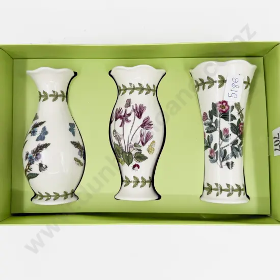 Portmerion Boxed Set of Three Vases