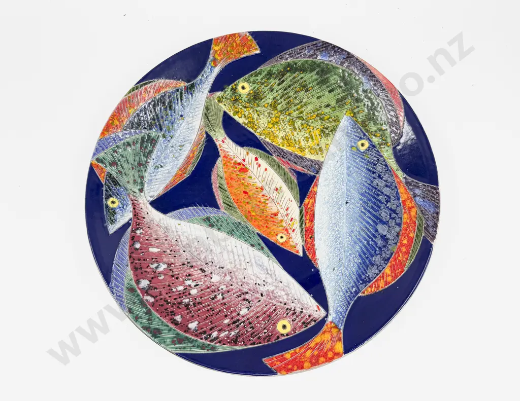 Zeke Wolf Pottery Charger Image 1++