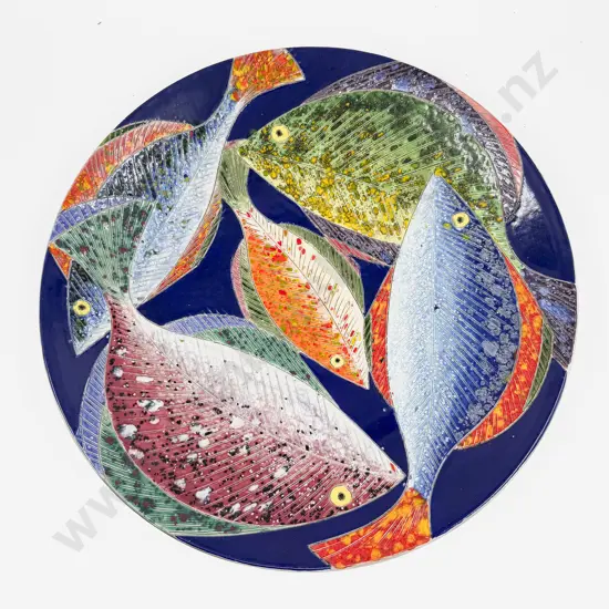 Zeke Wolf Pottery Charger