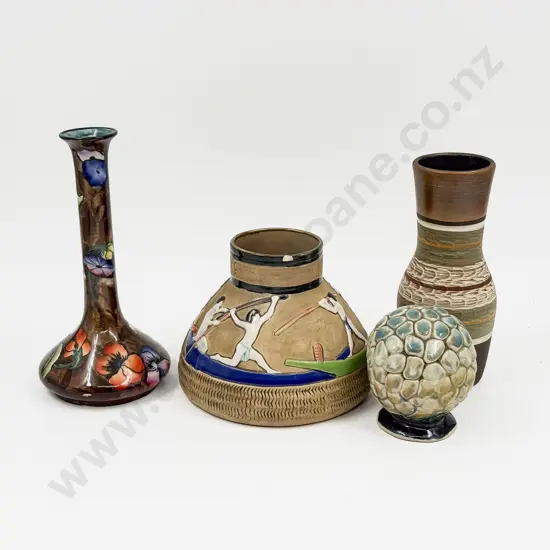 Hancock & Sons "Autumn Pattern" Vase & Assorted