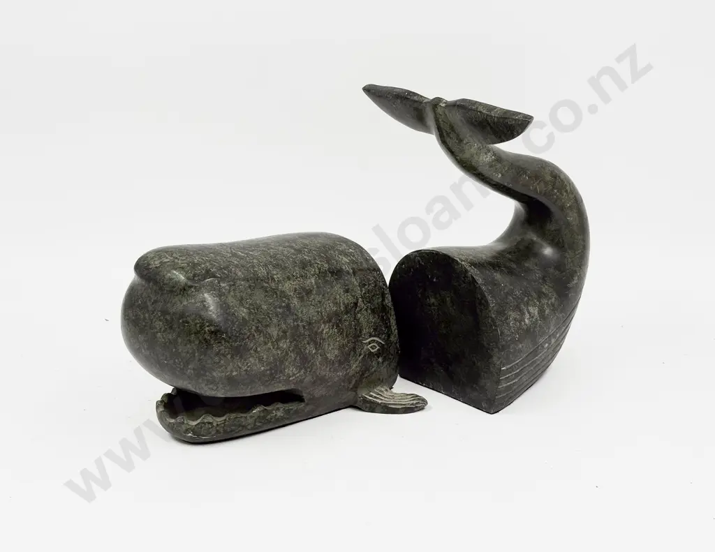 Pottery Barn Whale Form Bookends Image 1++
