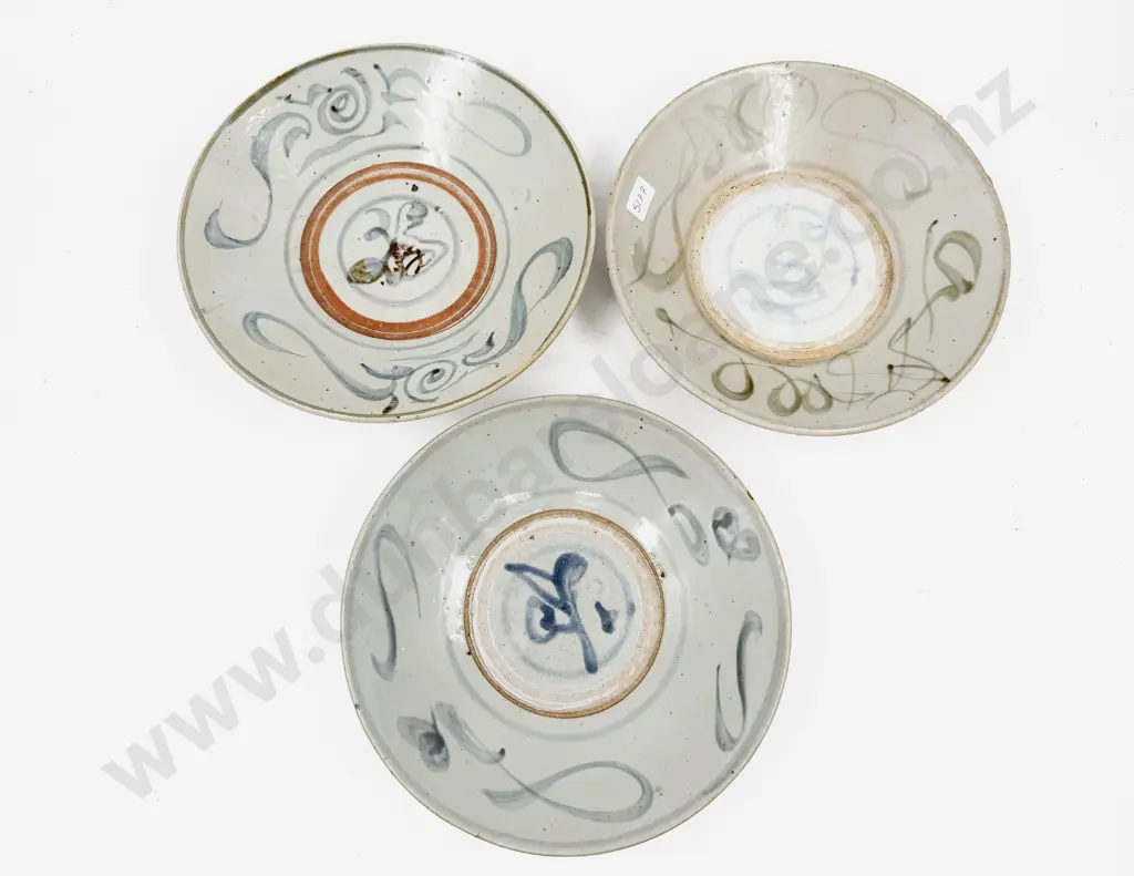 Three Provincial Ming Shallow Bowls Image 1++