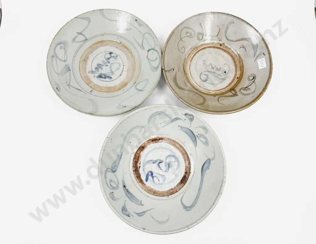 Three Provincial Ming Shallow Bowls Image 1++