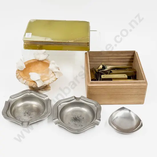 Qty of Assorted incl Onyx Jewellery Box etc
