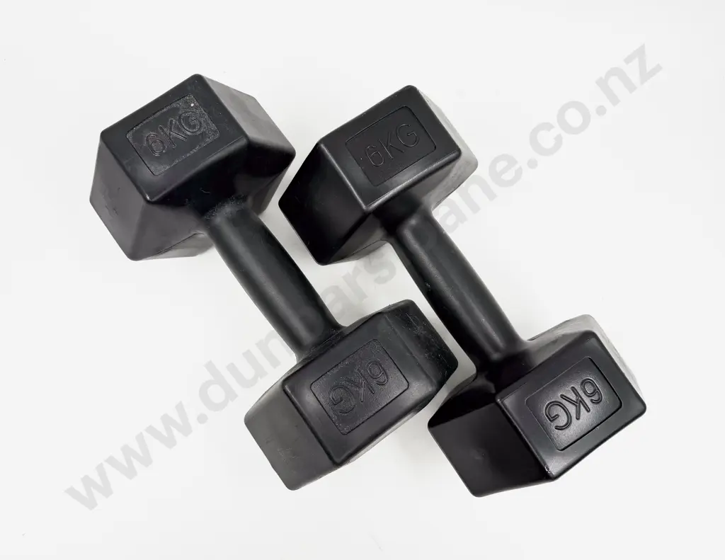 6kg and 2kg Dumbbells Image 1++
