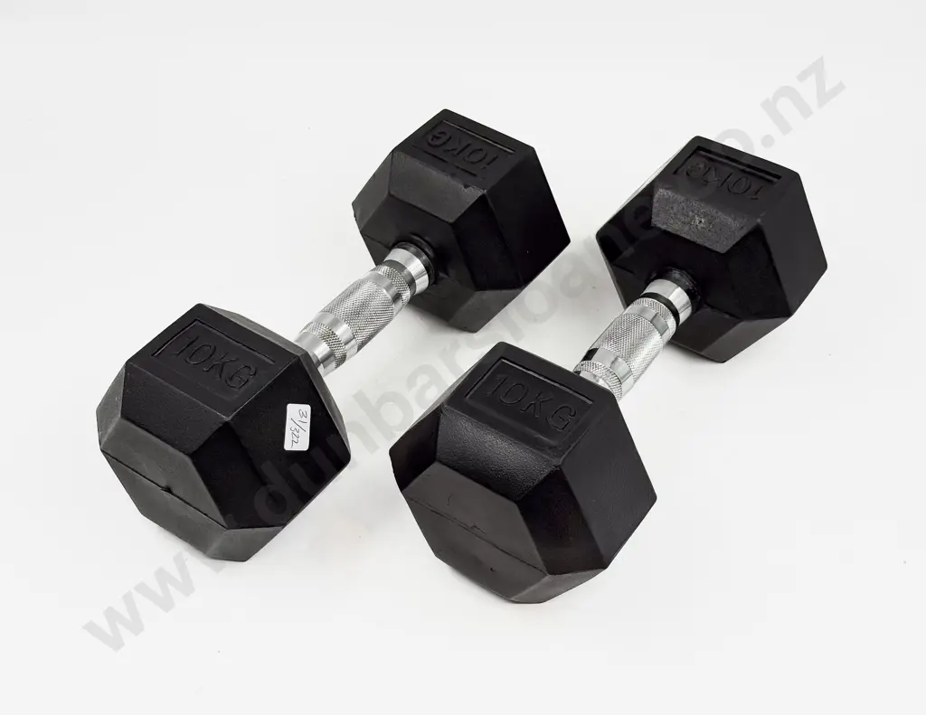 Pair of 10kg Dumbbells Image 1++