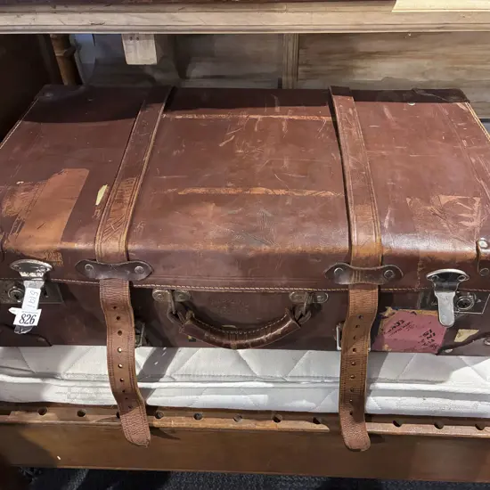 Vintage Leather Suitcase
