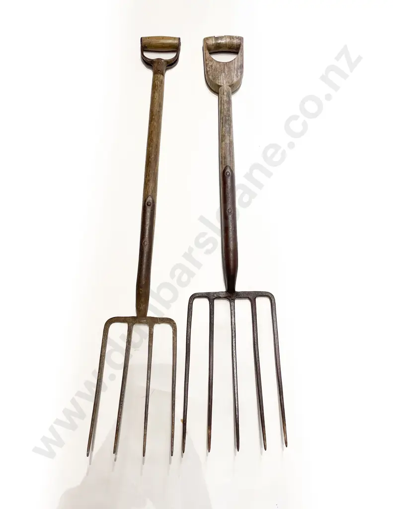 Two Vintage Garden Forks Image 1++
