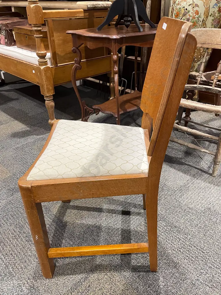 C1950's Single Oak Kitchen Chair Image 1++