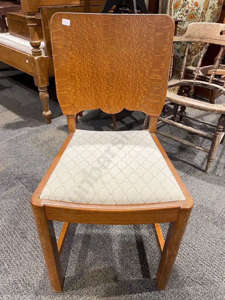 C1950's Single Oak Kitchen Chair Image 1++