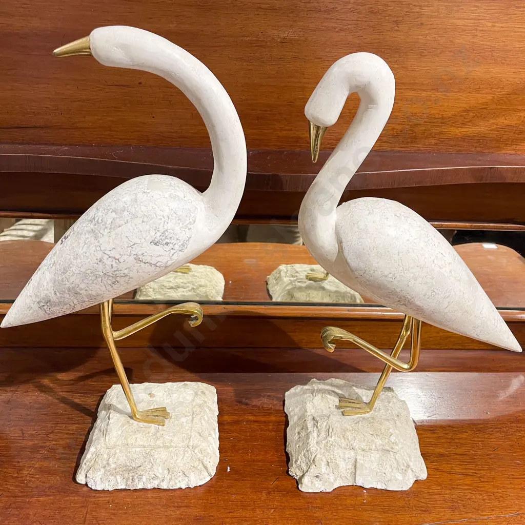Pair Decorative Crane Ornaments Image 1++