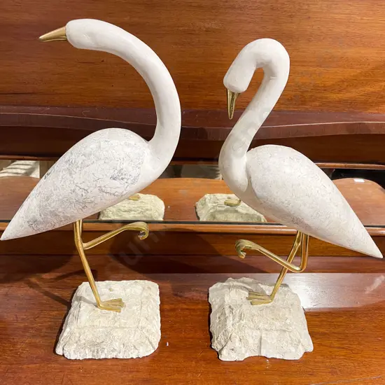 Pair Decorative Crane Ornaments